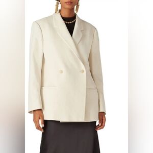 Totême Cream Loreo Blazer Size Large